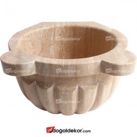 Traverten Hamam Kurnası ( Kavun Dilimli Model ) DT1488